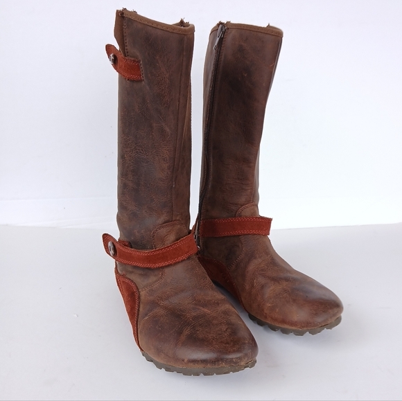 Merrell Haven Autumn Leather Boots Size 8 - Picture 4 of 6